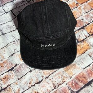 Nike Black Cap with "Just do it." Embroidery